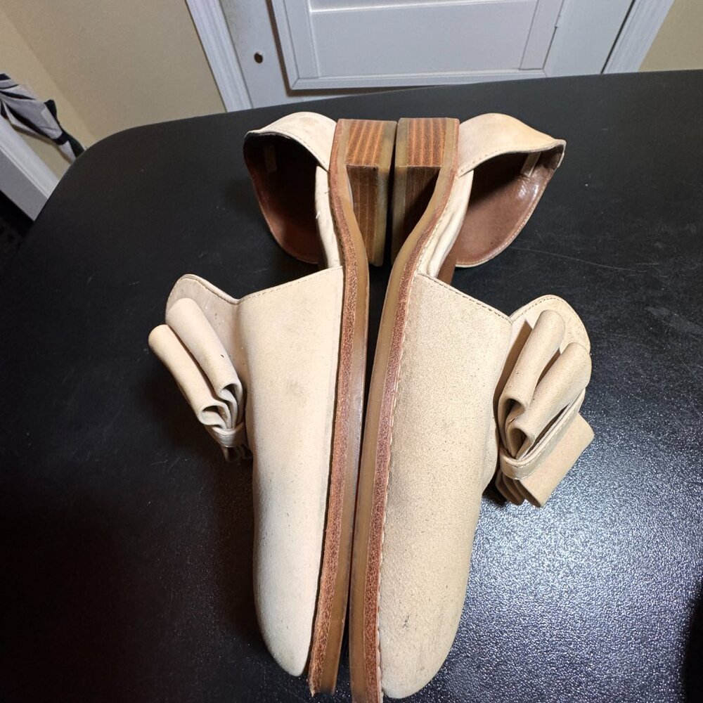 Jeffrey Campbell Size 8.5 Open Case Tan Suede Fla… - image 8